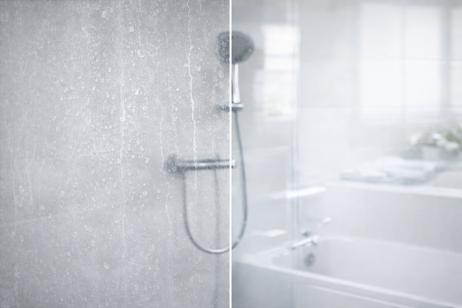 Kaip išvalyti dušo kabinos stiklą nuo kalkių?